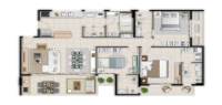 Apartamento 111m², 3 Quartos, 3 Suítes, Lazer completo nas D